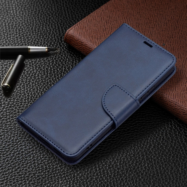 For Samsung Galaxy S22+ 5G Retro Lambskin Texture Pure Color Horizontal Flip Leather Phone Case with Holder & Card Slots & Wallet & Lanyard