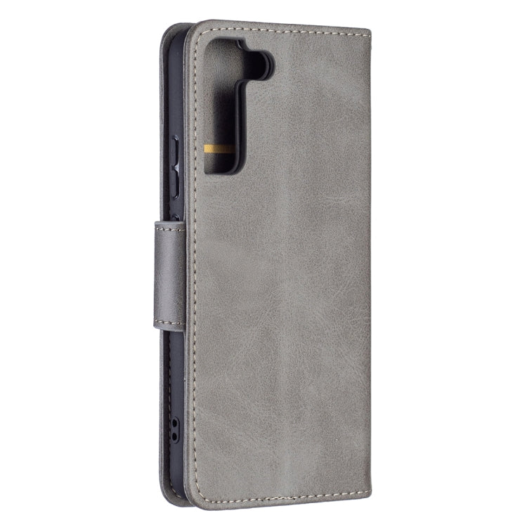 For Samsung Galaxy S22+ 5G Retro Lambskin Texture Pure Color Horizontal Flip Leather Phone Case with Holder & Card Slots & Wallet & Lanyard