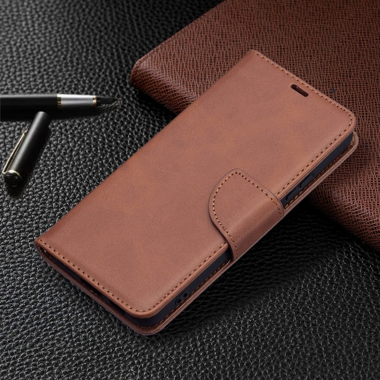 For Samsung Galaxy S22+ 5G Retro Lambskin Texture Pure Color Horizontal Flip Leather Phone Case with Holder & Card Slots & Wallet & Lanyard