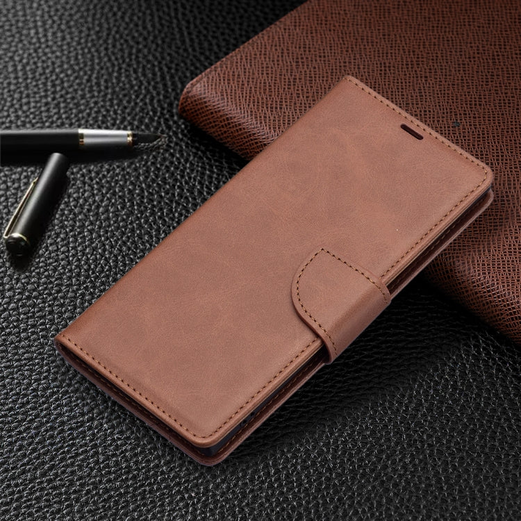 For Samsung Galaxy S22 Ultra 5G Retro Lambskin Texture Pure Color Horizontal Flip Leather Phone Case with Holder & Card Slots & Wallet & Lanyard