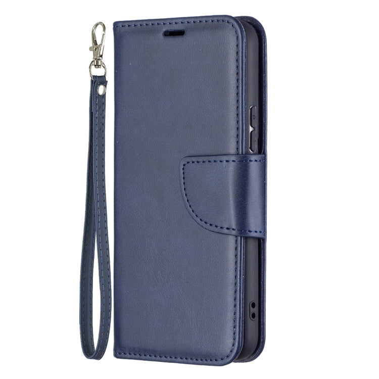 For Samsung Galaxy S22 5G Retro Lambskin Texture Pure Color Horizontal Flip Leather Phone Case with Holder & Card Slots & Wallet & Lanyard