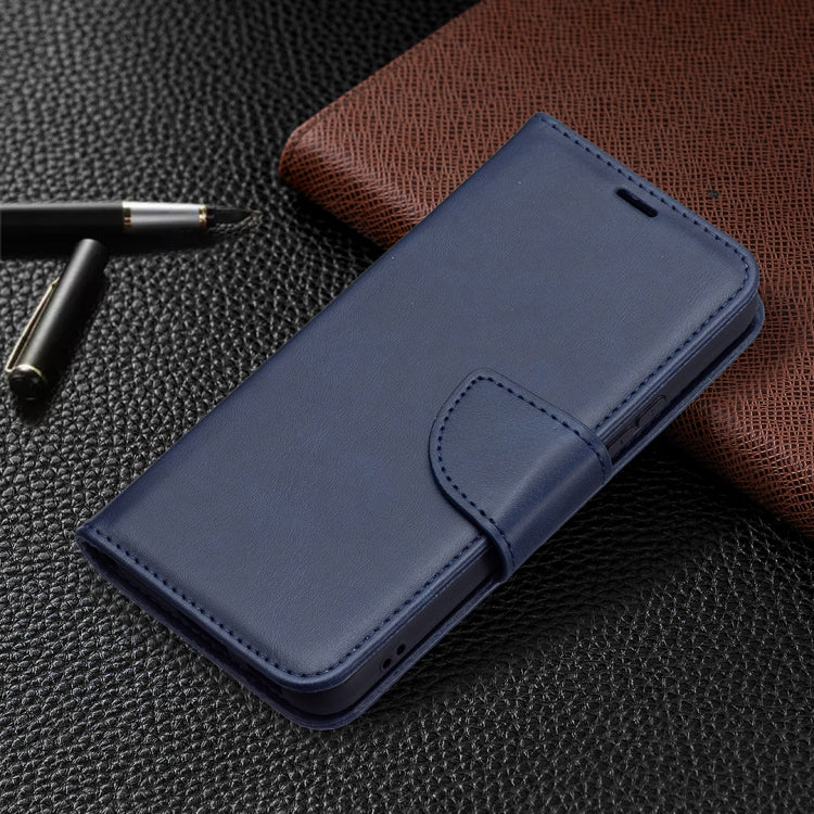 For Samsung Galaxy S22 5G Retro Lambskin Texture Pure Color Horizontal Flip Leather Phone Case with Holder & Card Slots & Wallet & Lanyard