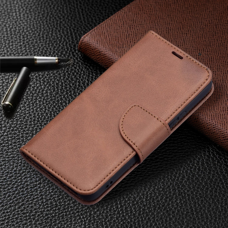 For Samsung Galaxy S22 5G Retro Lambskin Texture Pure Color Horizontal Flip Leather Phone Case with Holder & Card Slots & Wallet & Lanyard