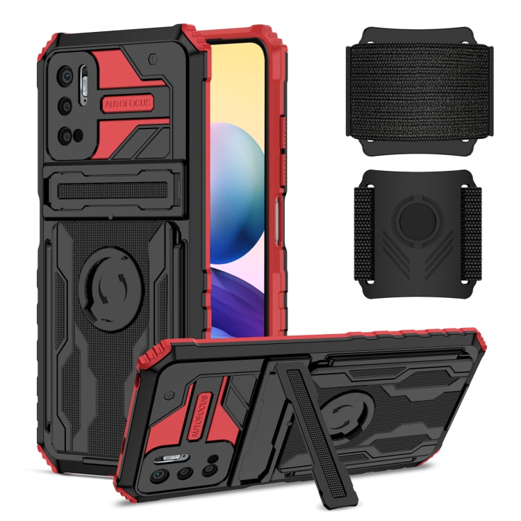 For Xiaomi Redmi Note 10 5G Armor Wristband Phone Case