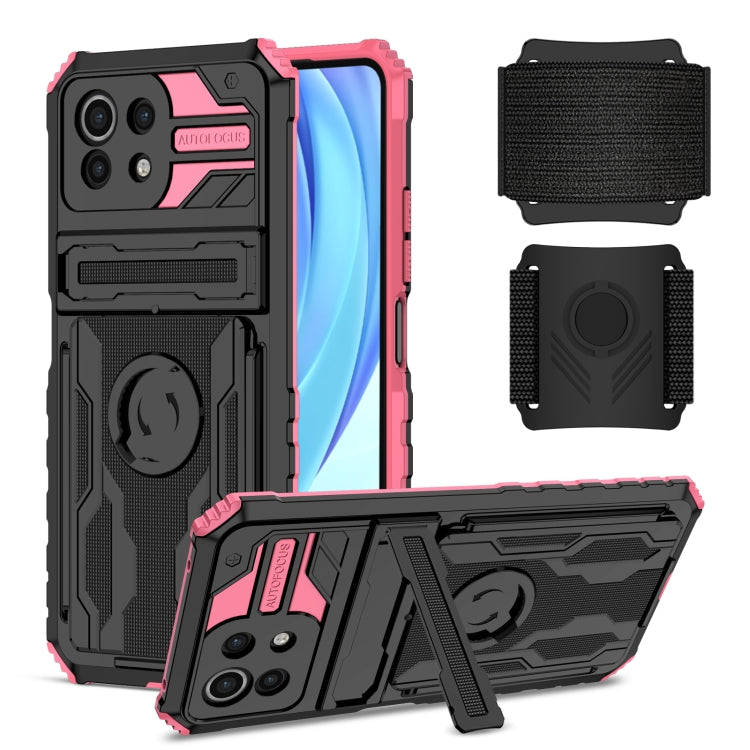 For Xiaomi Mi 11 Lite Armor Wristband Phone Case