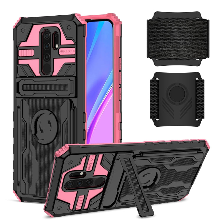 For Xiaomi Redmi 9 Armor Wristband Phone Case