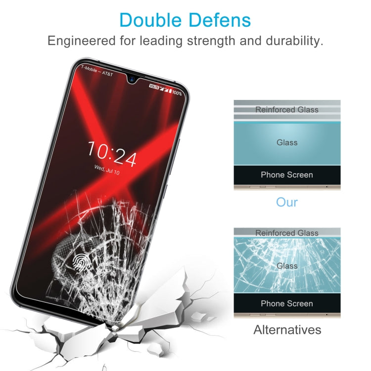 10 PCS 0.26mm 9H 2.5D Tempered Glass Film For Umidigi X