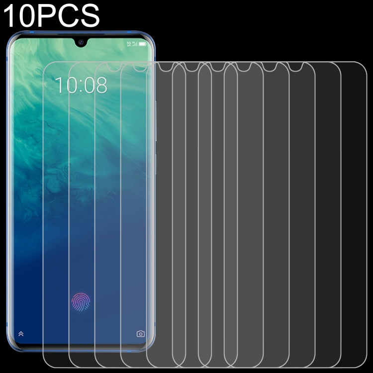 10 PCS 0.26mm 9H 2.5D Tempered Glass Film For ZTE Axon 10s Pro 5G