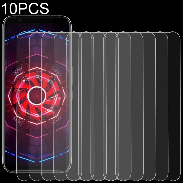 10 PCS 0.26mm 9H 2.5D Tempered Glass Film For ZTE nubia Red Magic 3s / 3