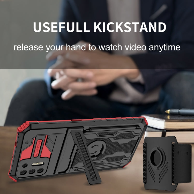 For Motorola Moto G9 Plus Armor Wristband Phone Case
