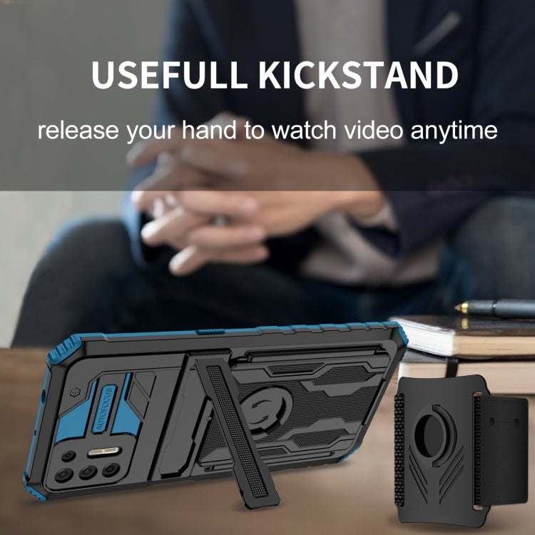 For Motorola Moto G9 Plus Armor Wristband Phone Case