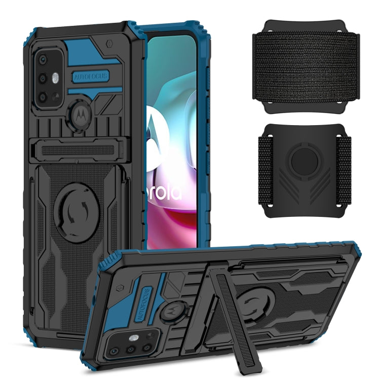For Motorola Moto G30 Armor Wristband Phone Case