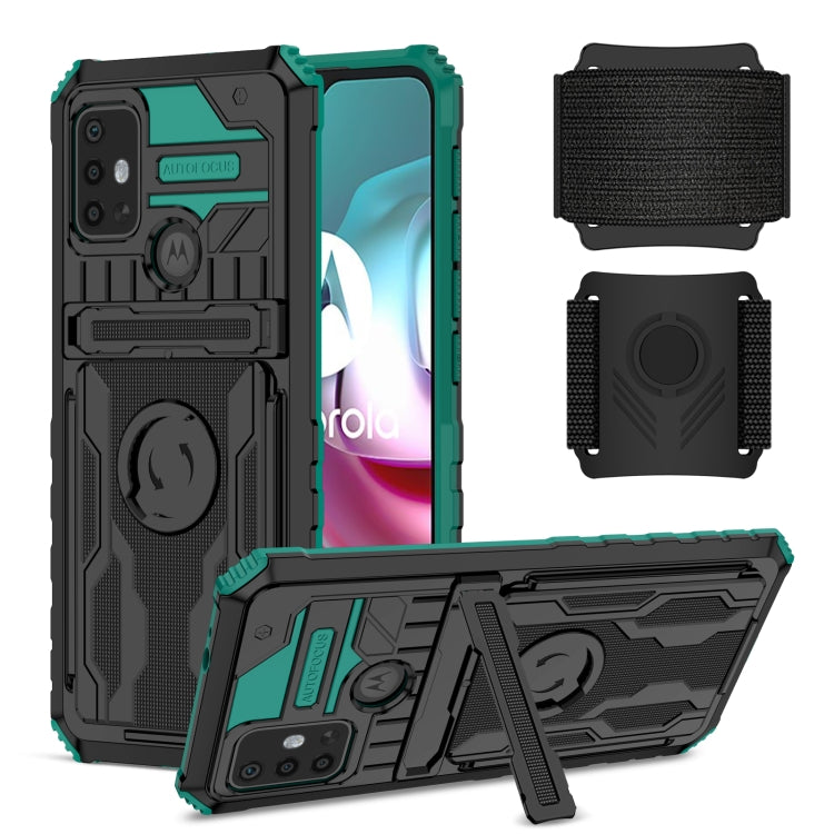 For Motorola Moto G30 Armor Wristband Phone Case