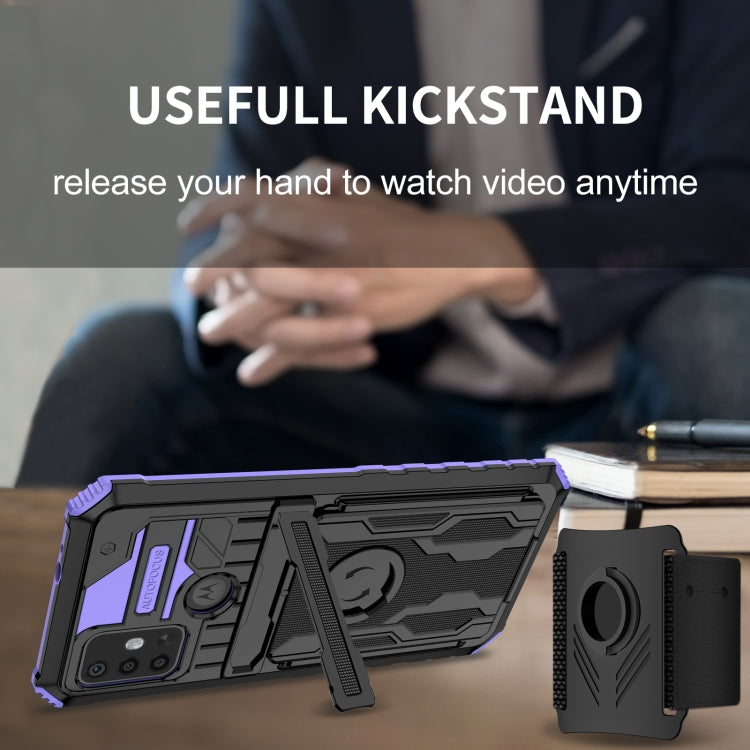 For Motorola Moto G30 Armor Wristband Phone Case