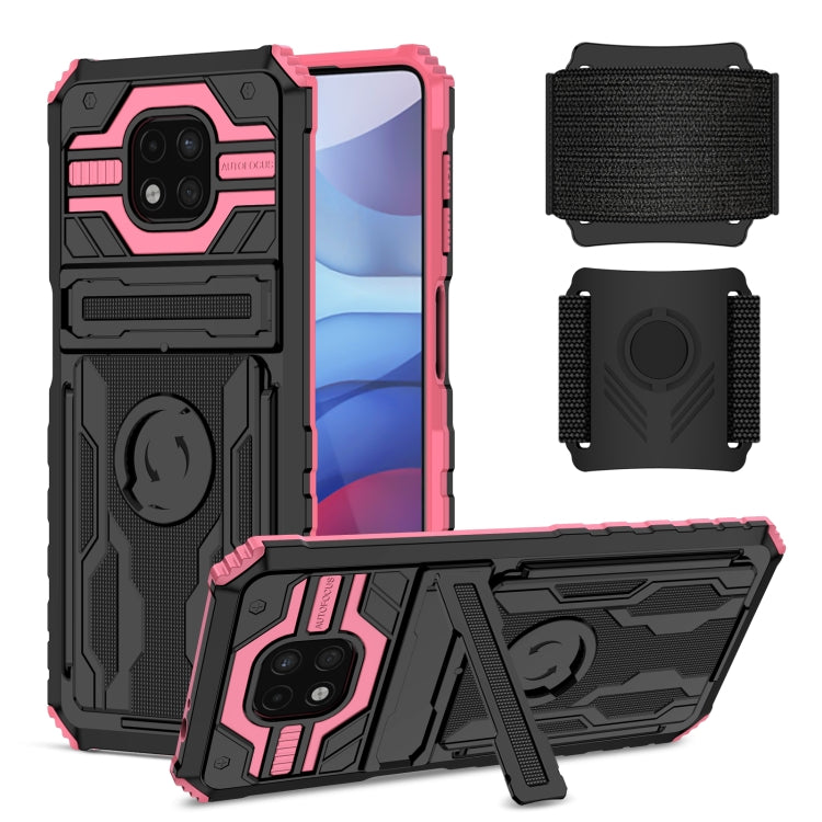 For Motorola Moto G Power 2021 Armor Wristband Phone Case