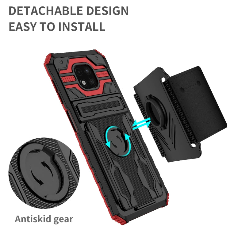 For Motorola Moto G Power 2021 Armor Wristband Phone Case