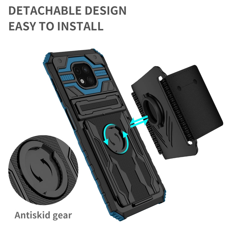 For Motorola Moto G Power 2021 Armor Wristband Phone Case