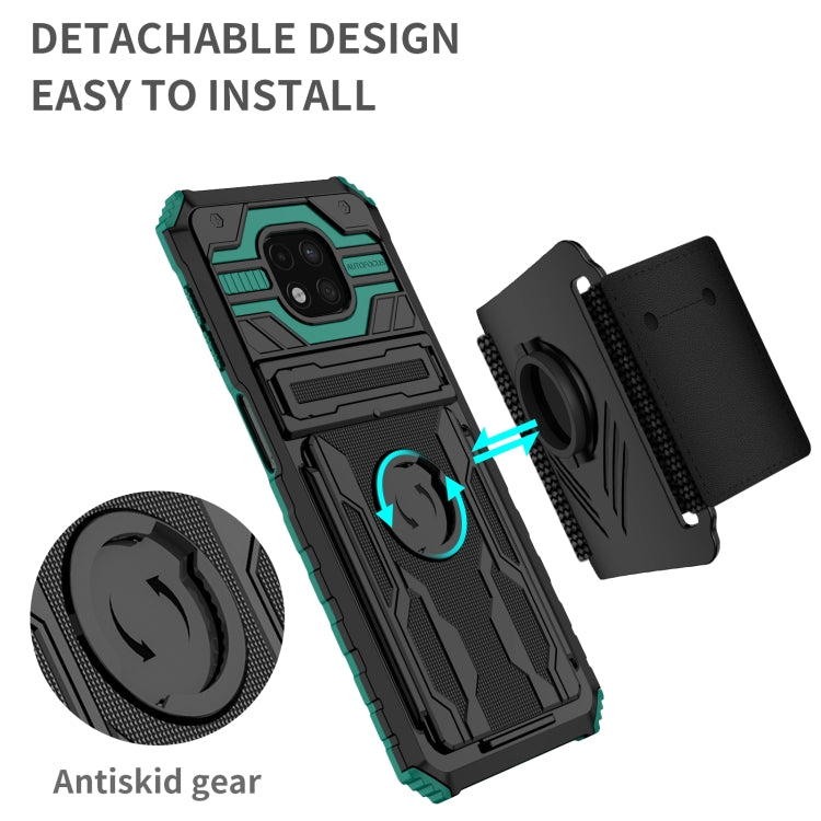 For Motorola Moto G Power 2021 Armor Wristband Phone Case