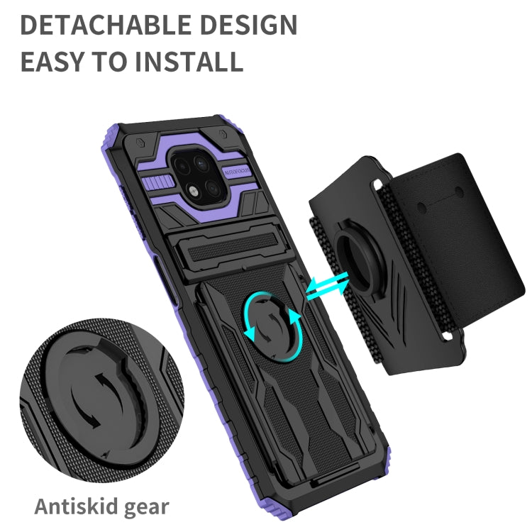 For Motorola Moto G Power 2021 Armor Wristband Phone Case