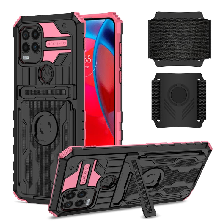 For Motorola Moto G Stylus 5G Armor Wristband Phone Case