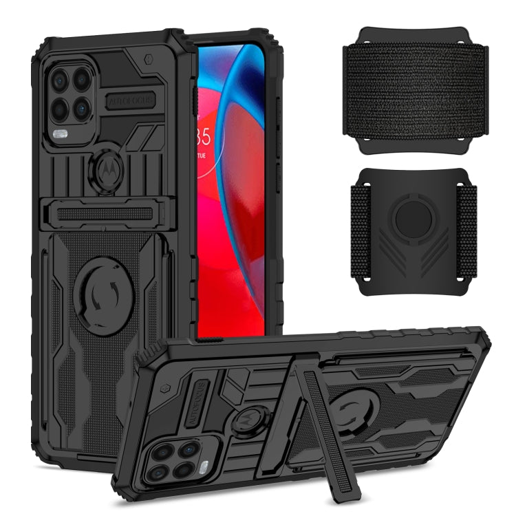 For Motorola Moto G Stylus 5G Armor Wristband Phone Case