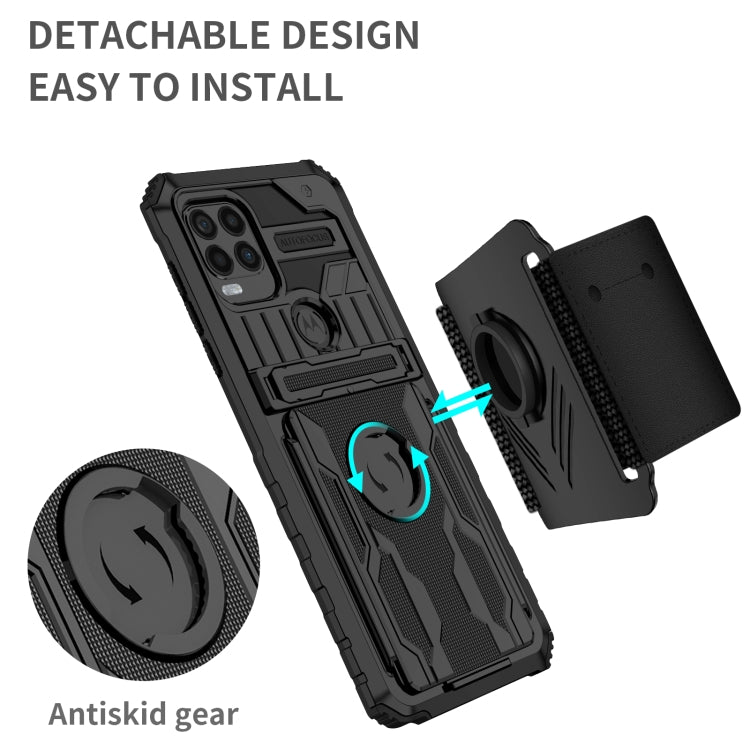 For Motorola Moto G Stylus 5G Armor Wristband Phone Case