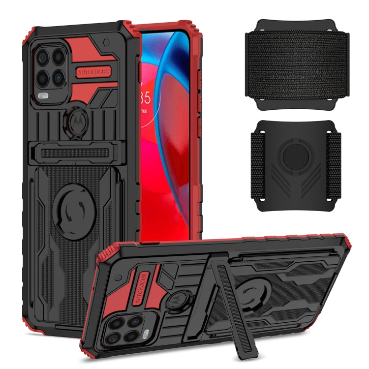 For Motorola Moto G Stylus 5G Armor Wristband Phone Case