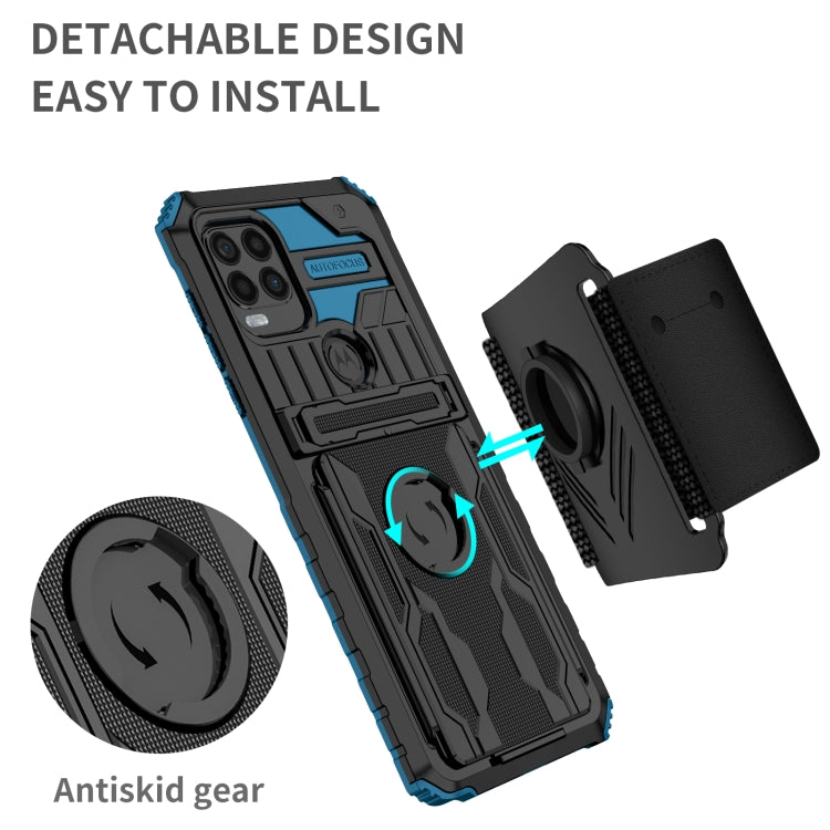 For Motorola Moto G Stylus 5G Armor Wristband Phone Case