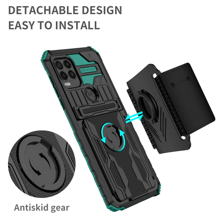For Motorola Moto G Stylus 5G Armor Wristband Phone Case