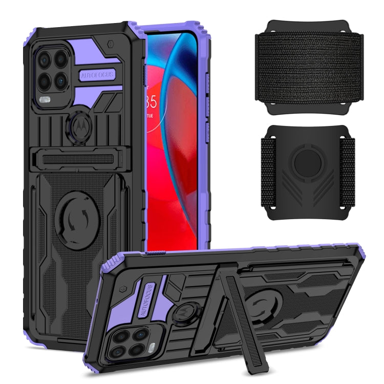 For Motorola Moto G Stylus 5G Armor Wristband Phone Case