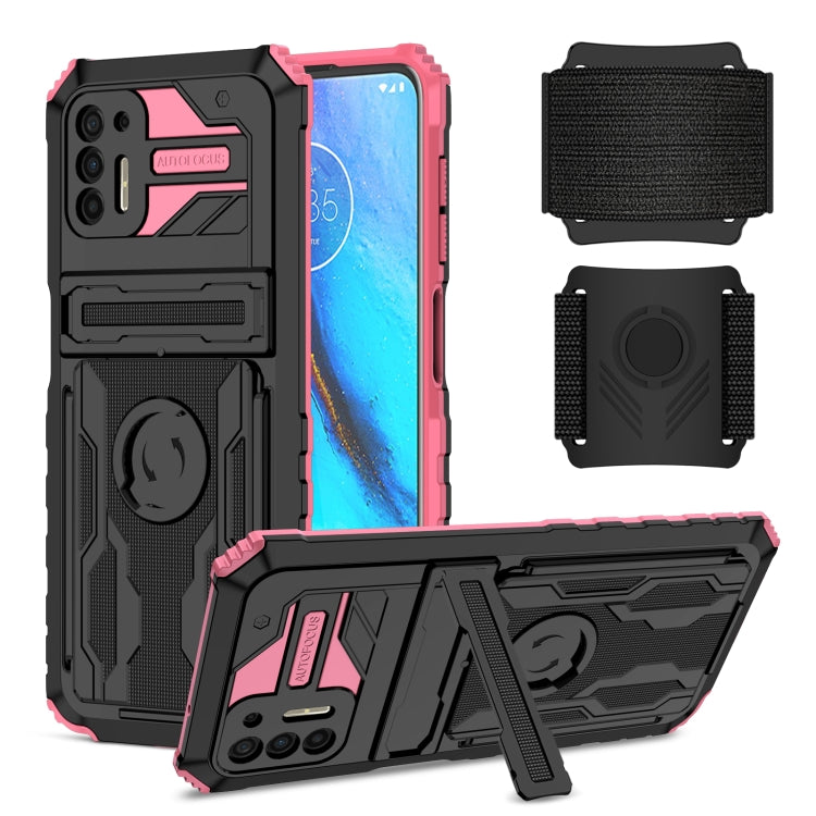 For Motorola Moto G Stylus 2021 Armor Wristband Phone Case