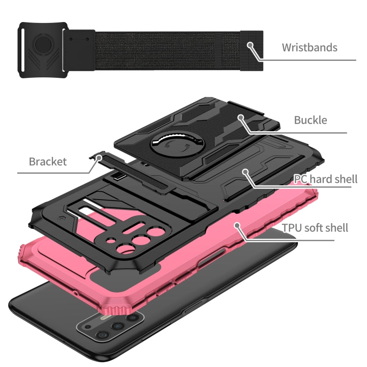 For Motorola Moto G Stylus 2021 Armor Wristband Phone Case