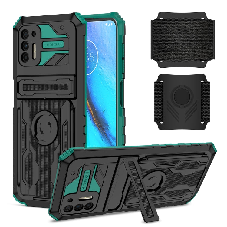 For Motorola Moto G Stylus 2021 Armor Wristband Phone Case