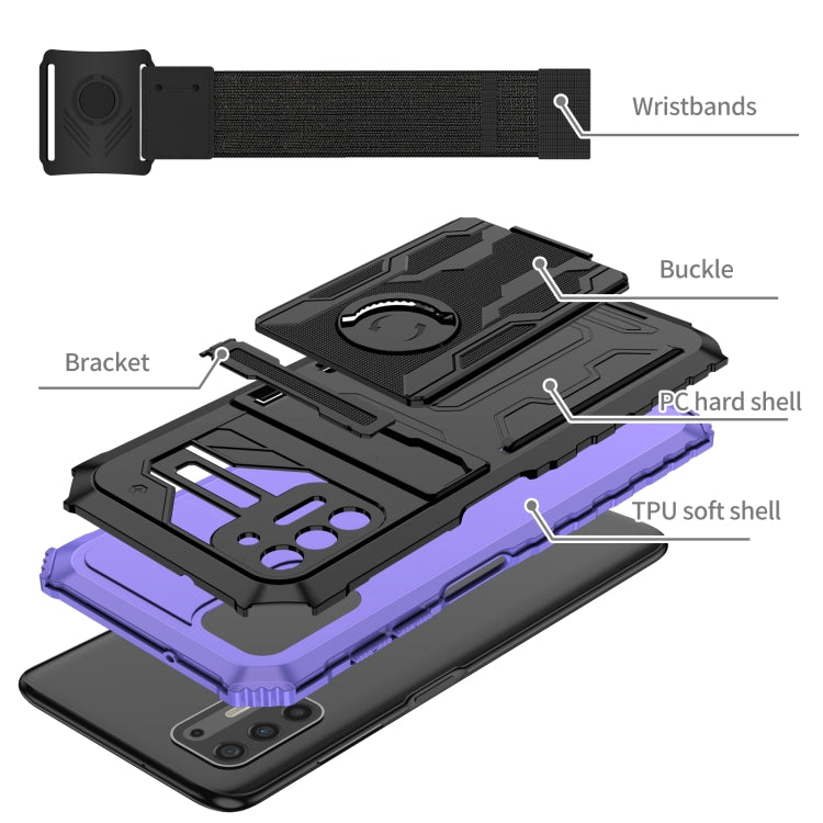 For Motorola Moto G Stylus 2021 Armor Wristband Phone Case