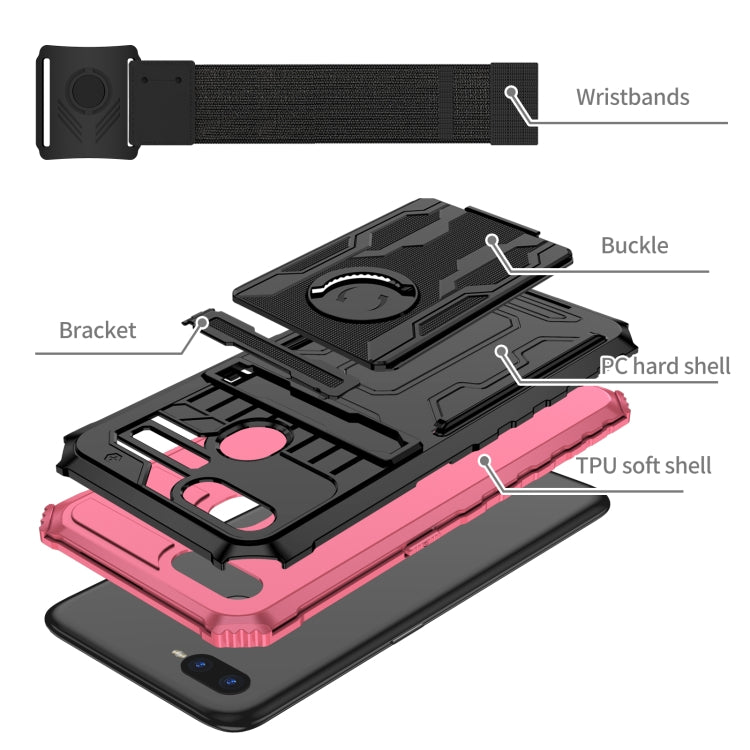 For OPPO A7 / A5s Armor Wristband Phone Case