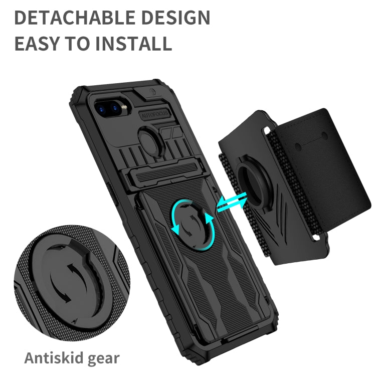For OPPO A7 / A5s Armor Wristband Phone Case