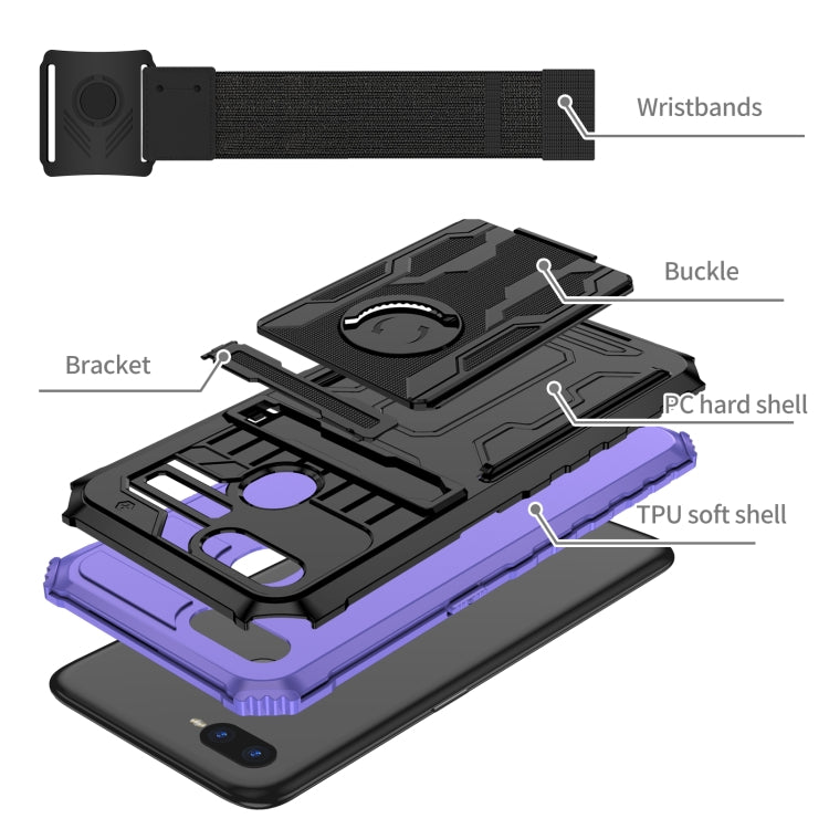 For OPPO A7 / A5s Armor Wristband Phone Case