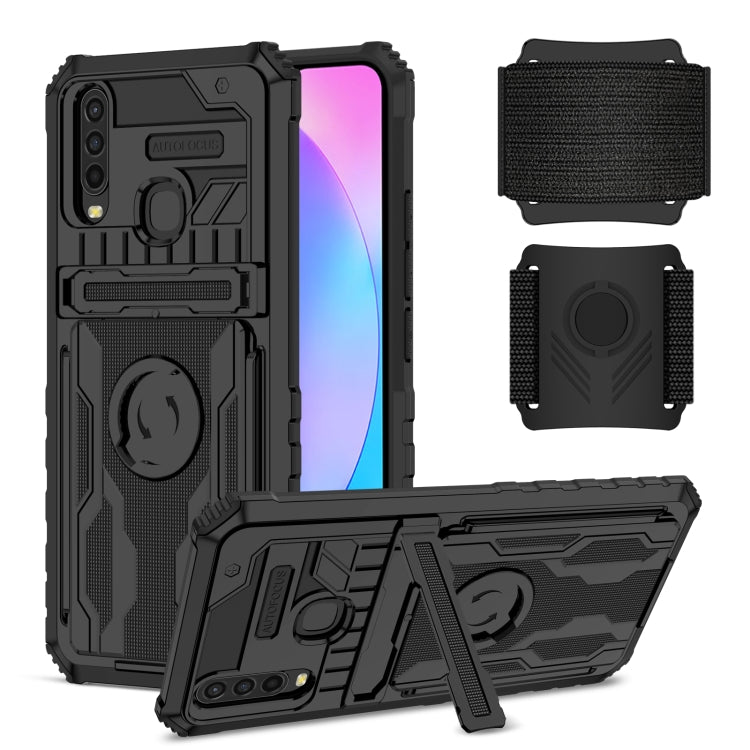 For vivo Y17 Armor Wristband Phone Case