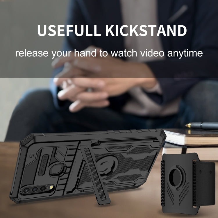 For vivo Y17 Armor Wristband Phone Case
