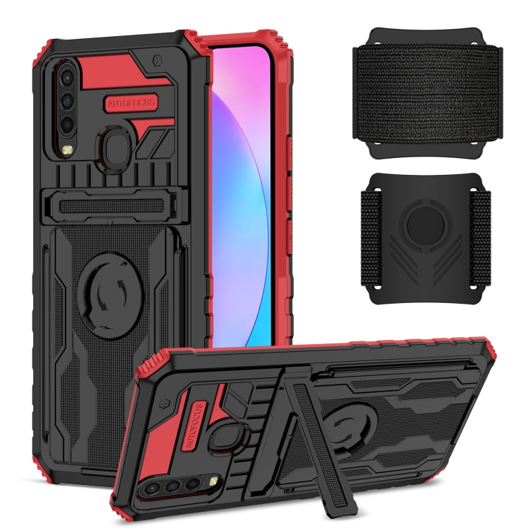 For vivo Y17 Armor Wristband Phone Case
