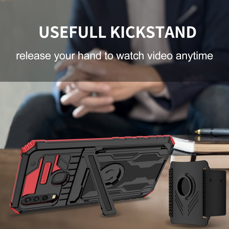 For vivo Y17 Armor Wristband Phone Case