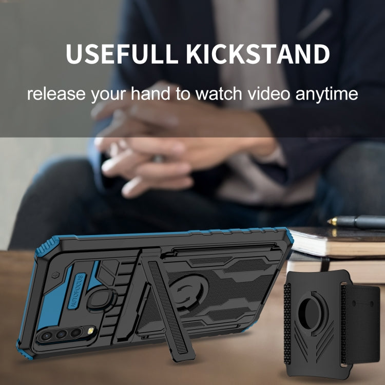 For vivo Y17 Armor Wristband Phone Case
