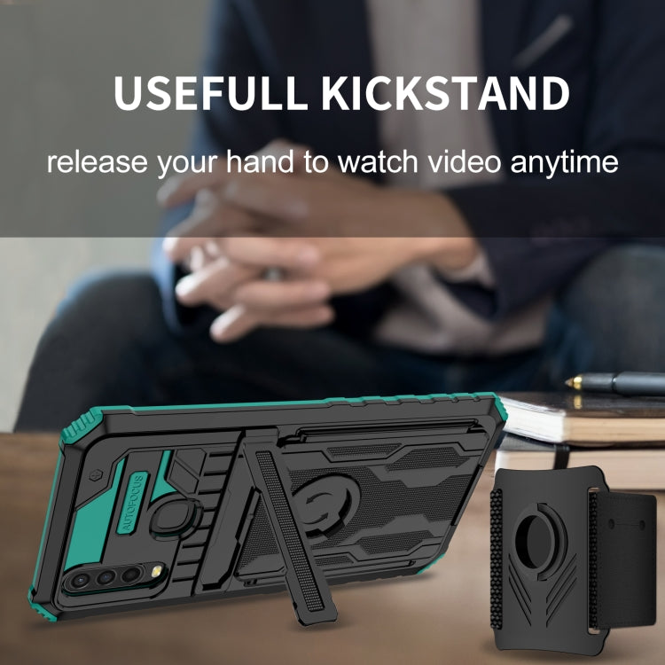 For vivo Y17 Armor Wristband Phone Case