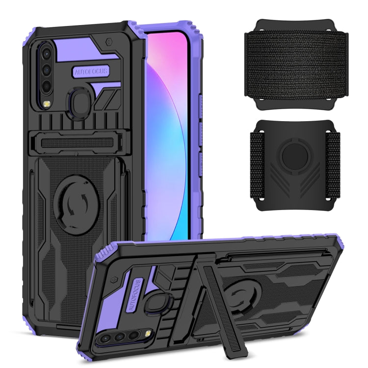 For vivo Y17 Armor Wristband Phone Case