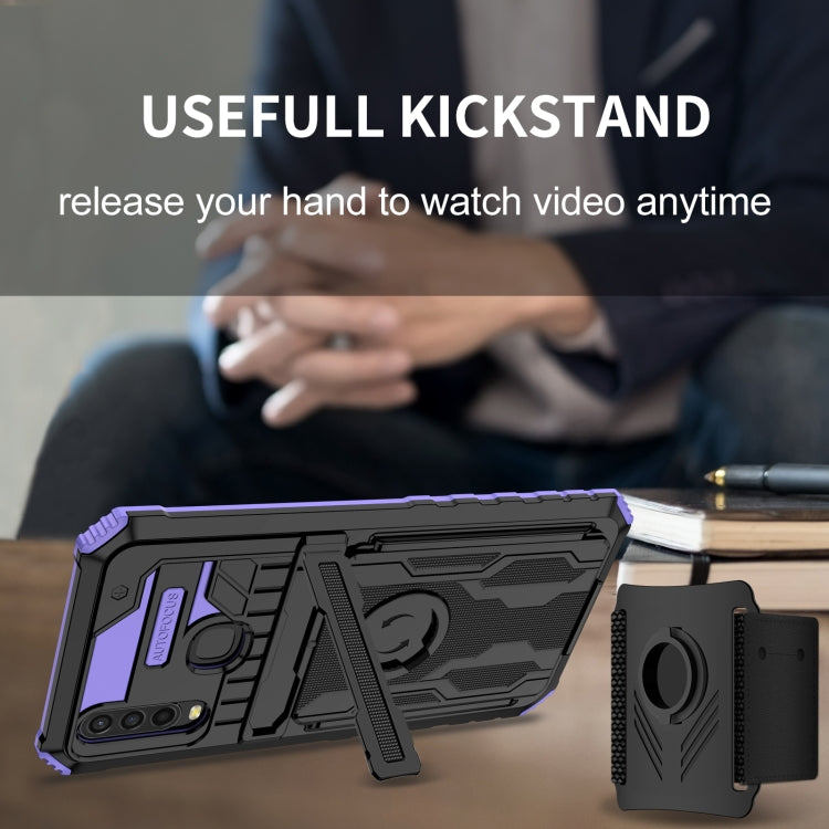 For vivo Y17 Armor Wristband Phone Case