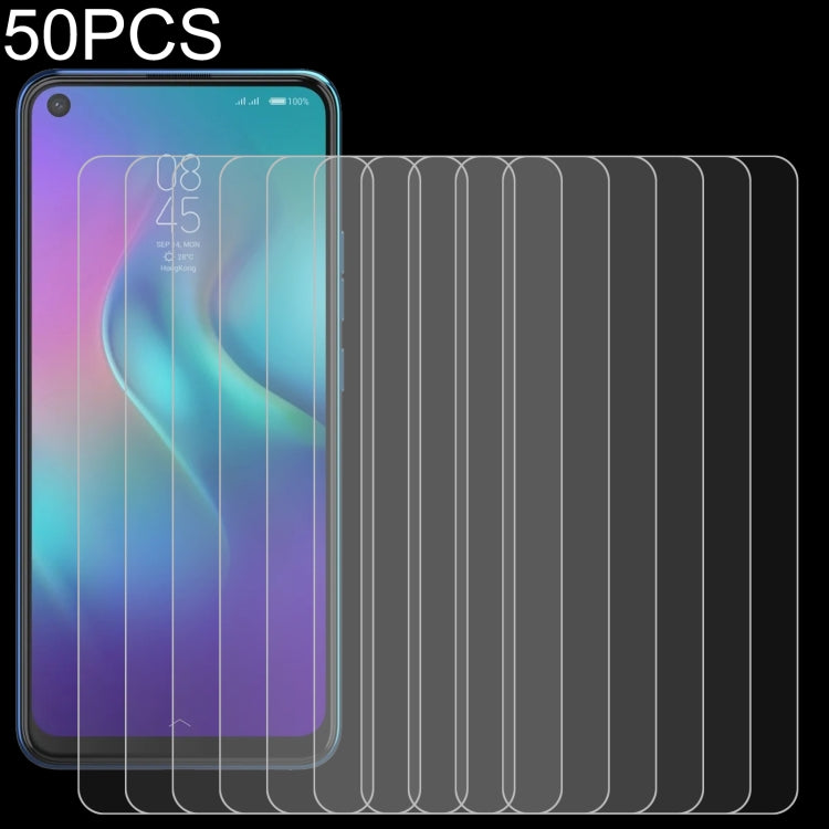 50 PCS 0.26mm 9H 2.5D Tempered Glass Film For Tecno Camon 12 Air