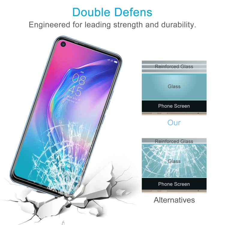 50 PCS 0.26mm 9H 2.5D Tempered Glass Film For Tecno Camon 15 Air