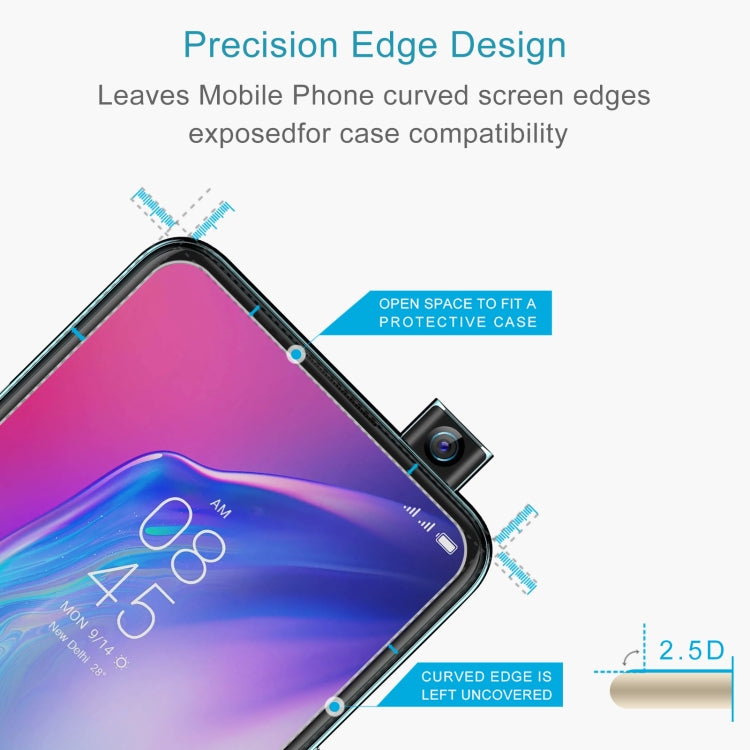 50 PCS 0.26mm 9H 2.5D Tempered Glass Film For Tecno Camon 15 Premier