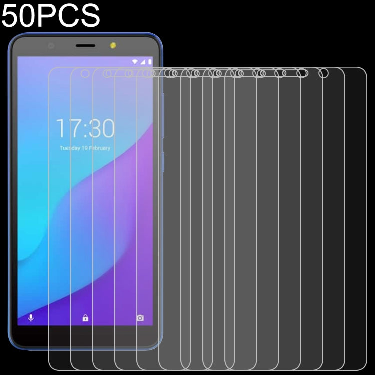 50 PCS 0.26mm 9H 2.5D Tempered Glass Film For Tecno Pop 3