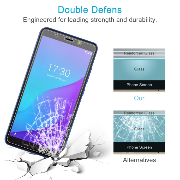 50 PCS 0.26mm 9H 2.5D Tempered Glass Film For Tecno Pop 3